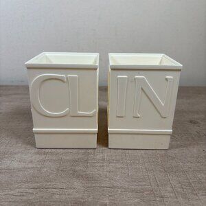 Vintage Clinique Makeup Brush Cups